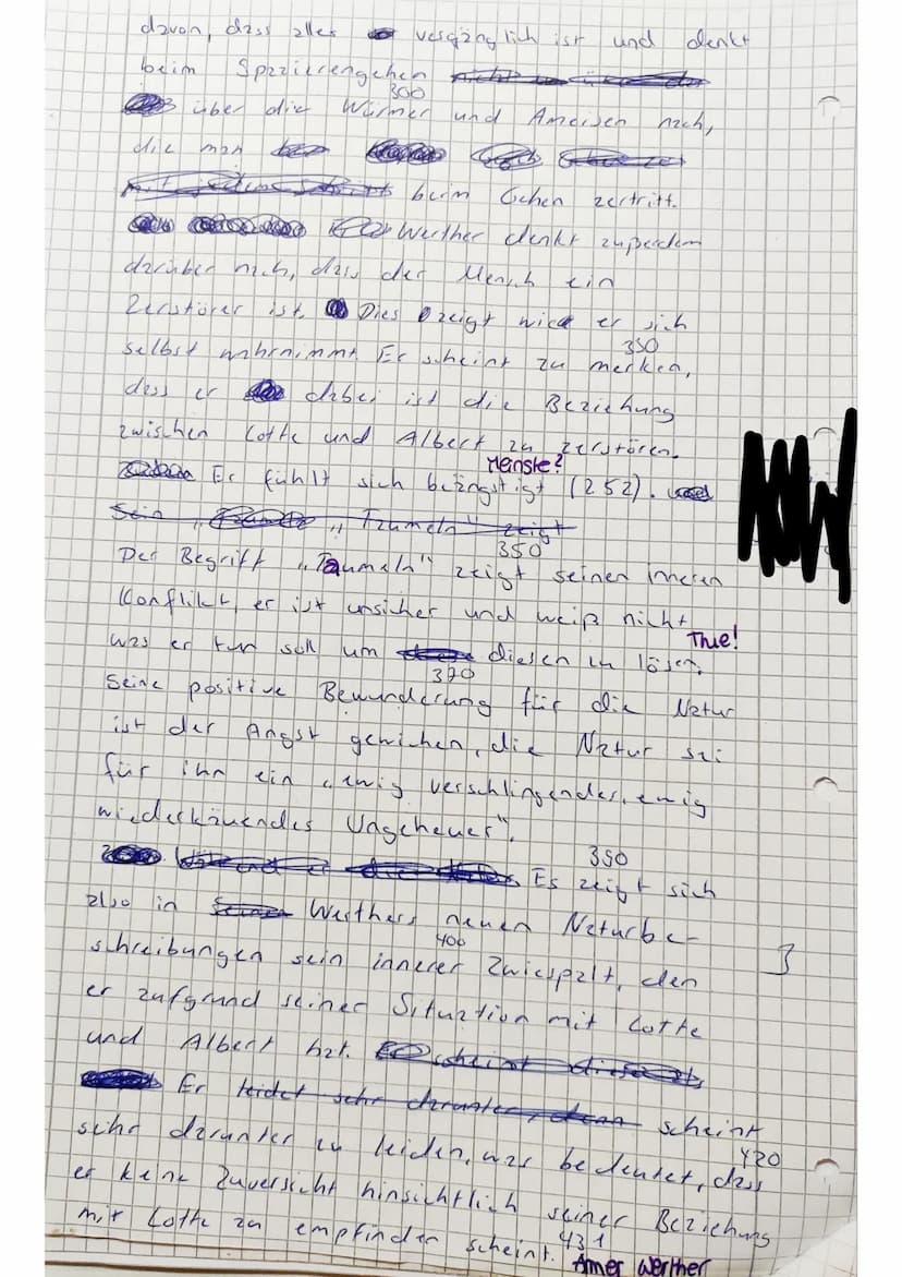 Überprüfen
1) Nennen Sie epochenspezifische Merkmale des Sturm und Drang.
Operatoren
Nennen
Analysieren
Klausur Nr. 4
2) Analysieren Sie den