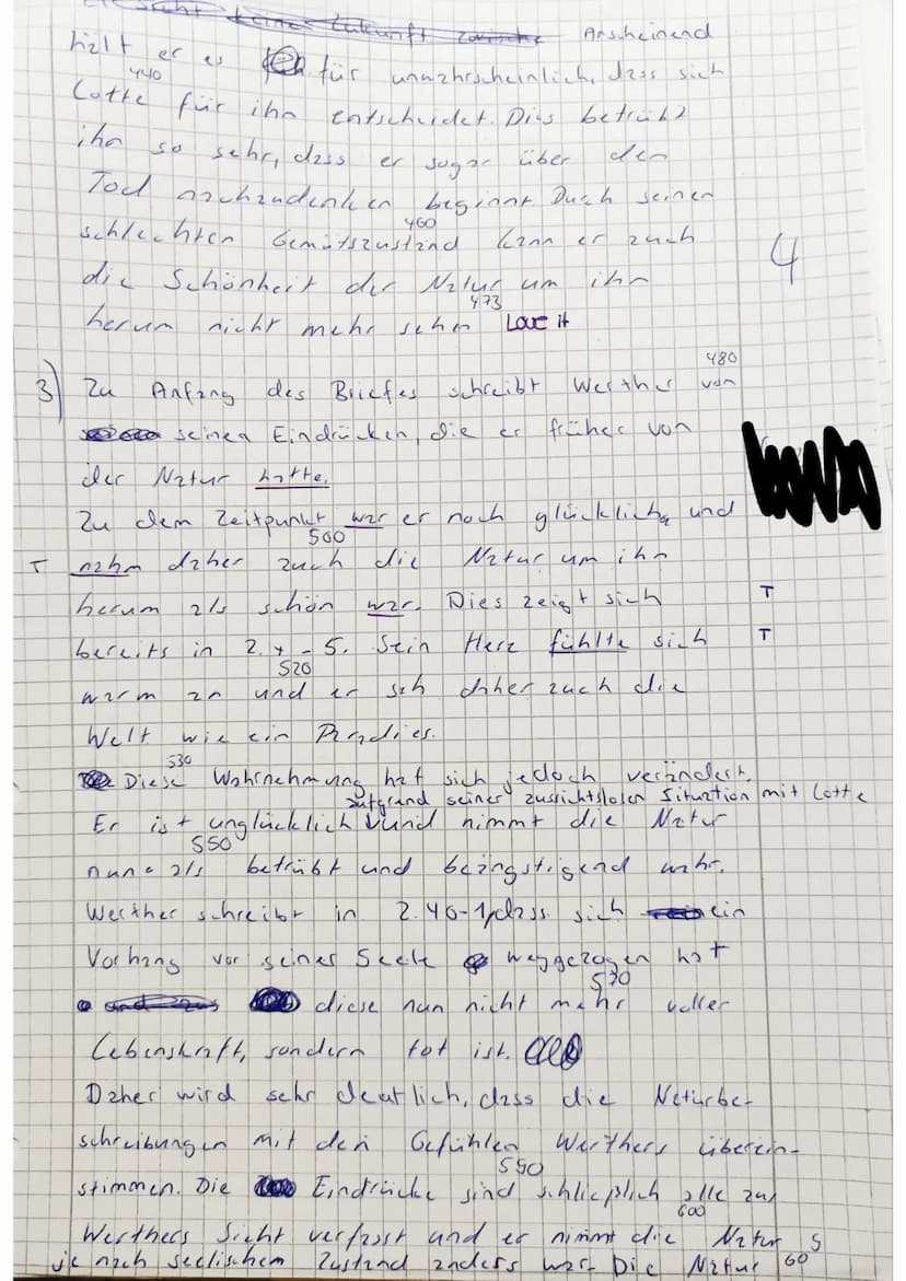 Überprüfen
1) Nennen Sie epochenspezifische Merkmale des Sturm und Drang.
Operatoren
Nennen
Analysieren
Klausur Nr. 4
2) Analysieren Sie den
