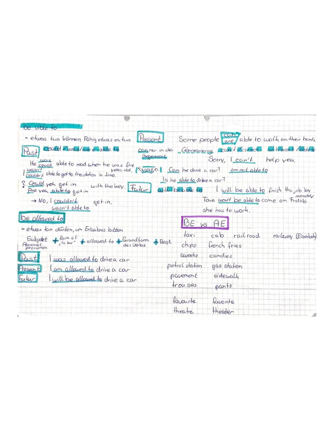 Fun Exercises to Learn 'Be Able To' and 'Be Allowed To' in English - PDF Solutions Included!