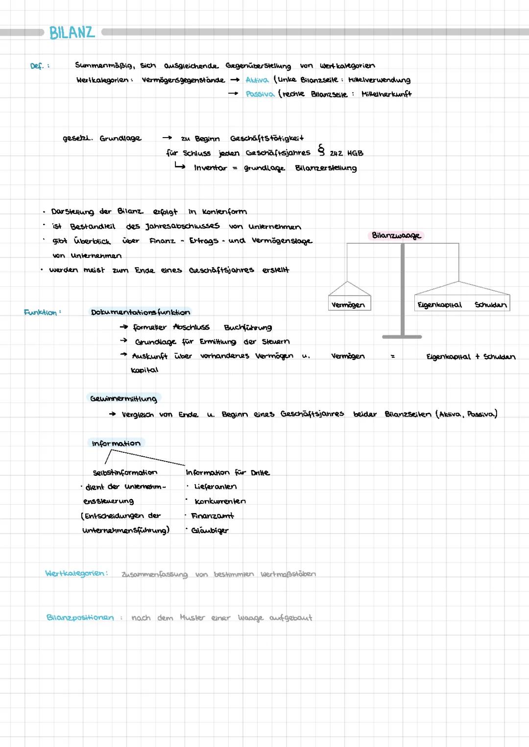 Bilanz einfach erklärt - Definition, Aufbau und Beispiele