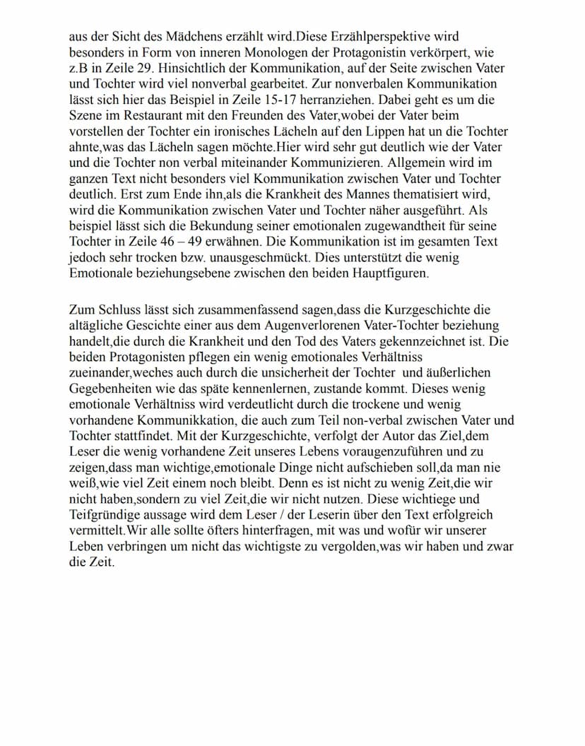 Kurzgeschichtenanalyse
Streuselschnecke
Analysieren Sie die Kurzgeschichte Streuselschnecke von Julia
Frank unter besonderer Berücksichtigun