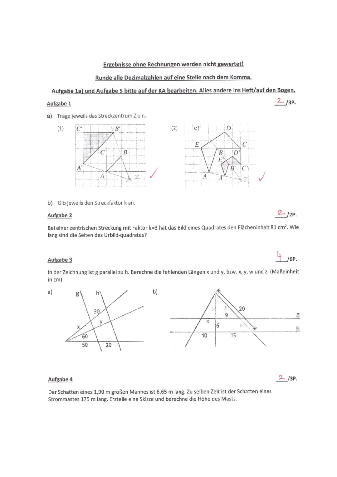 Spielerische Mathe-Abenteuer: Strahlensatz und Zentrische Streckung Klasse 9 PDF