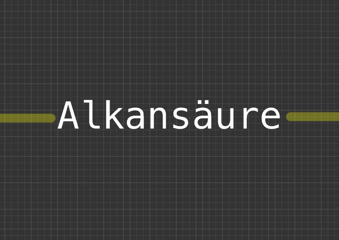 Alkansäure