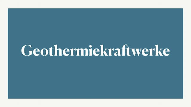 Know Geothermie und Geothermiekraftwerke  thumbnail