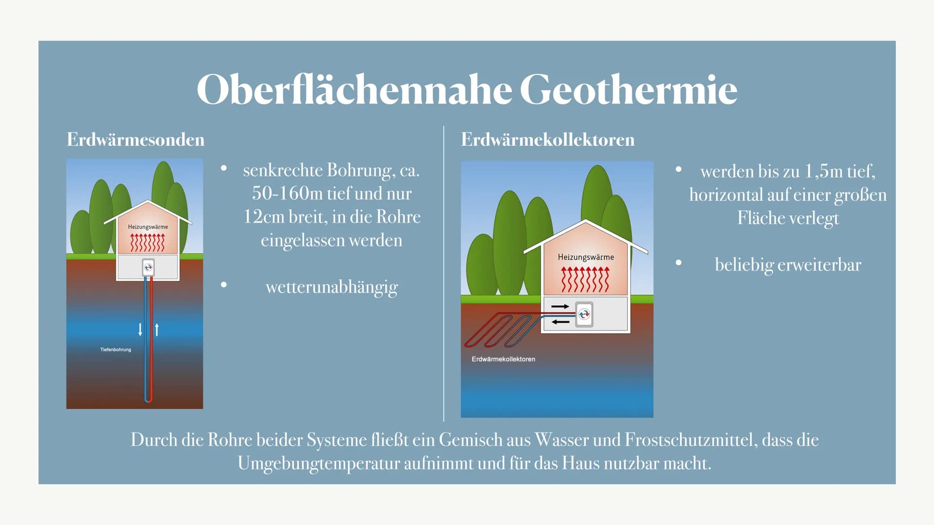 Geothermiekraftwerke ●
Was ist Geothermie?
Geothermie bezeichnet die Erdwärme (die in der Erde
gespeicherte Energie, in Form von Wärme)
• zä