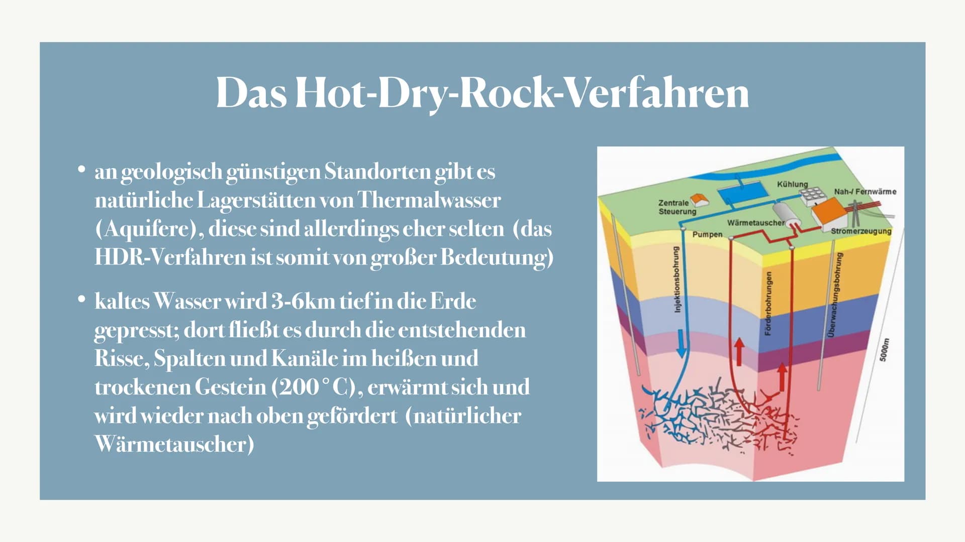 Geothermiekraftwerke ●
Was ist Geothermie?
Geothermie bezeichnet die Erdwärme (die in der Erde
gespeicherte Energie, in Form von Wärme)
• zä