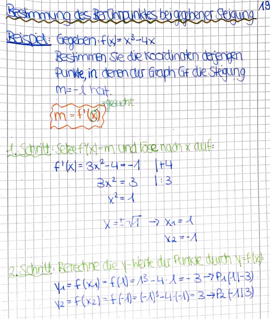 Tangenten
(1. Masse) Grafisches Differenzieren mit Tangenten
Datum: 08.03.2021
Zusammenhänge der Graphen einer Funktion f und deren Ableitun