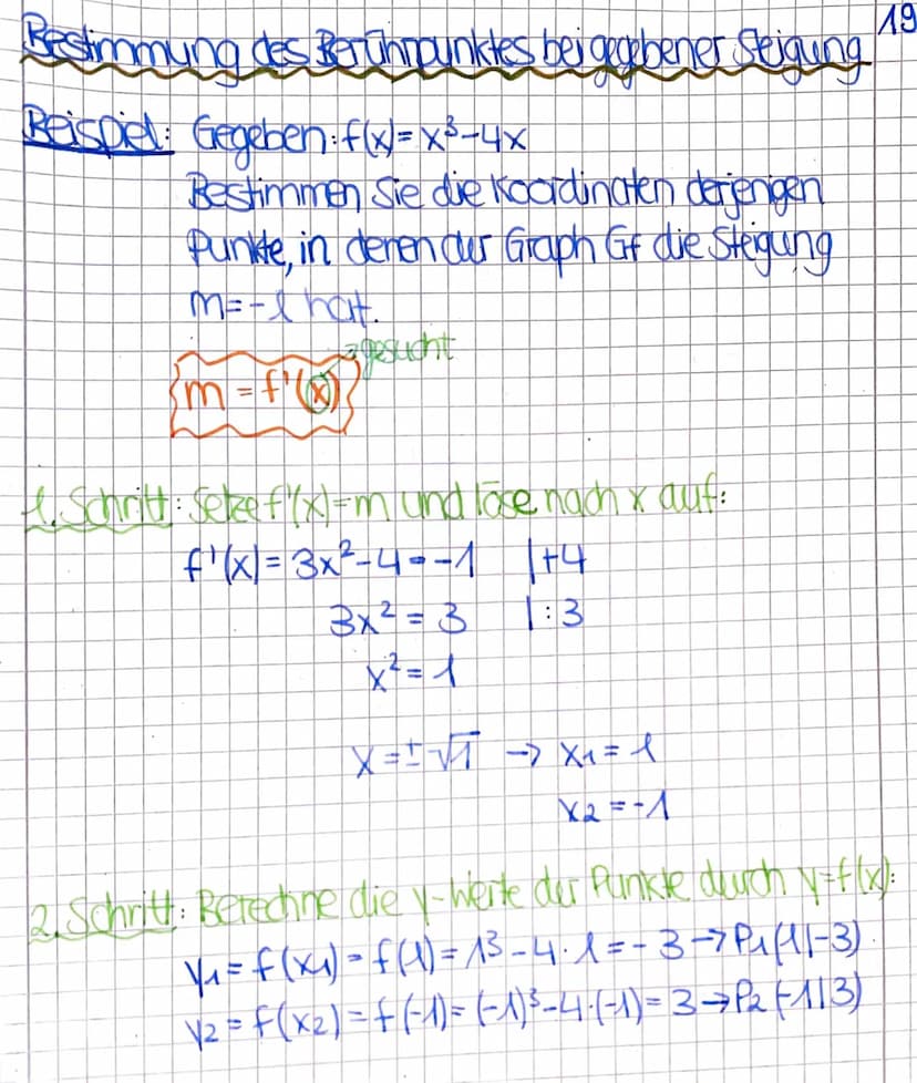 Tangenten
(1. Masse) Grafisches Differenzieren mit Tangenten
Datum: 08.03.2021
Zusammenhänge der Graphen einer Funktion f und deren Ableitun