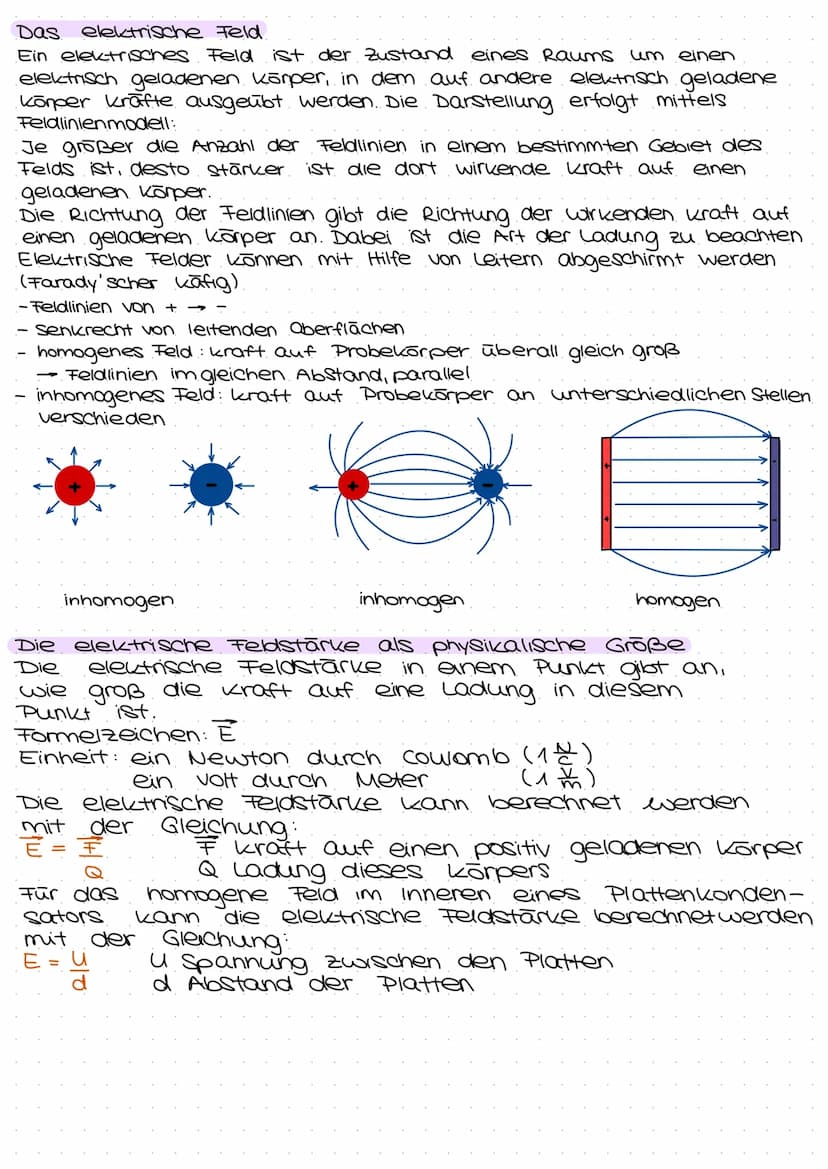 PHYSIK
Elektrische Ladung und elektrisches Feld
Die elektrische Ladung als physikalische Größe:
Definition: Die elektrische Ladung eines Kör