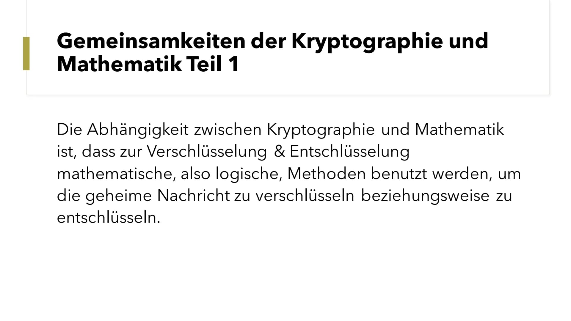 Kryptographie
Kurze Einführung
1.44
00
00 00
0 000 00 00 O
00
000 0 0
000 00 0
00 0 00
0 00 00 0 □ 000 0
80
■ ‒‒‒‒
00
00 Was ist Kryptograph