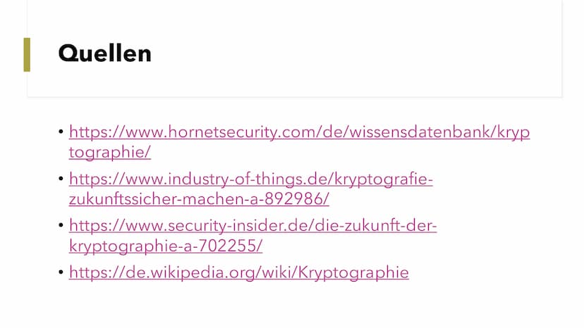 Kryptographie
Kurze Einführung
1.44
00
00 00
0 000 00 00 O
00
000 0 0
000 00 0
00 0 00
0 00 00 0 □ 000 0
80
■ ‒‒‒‒
00
00 Was ist Kryptograph