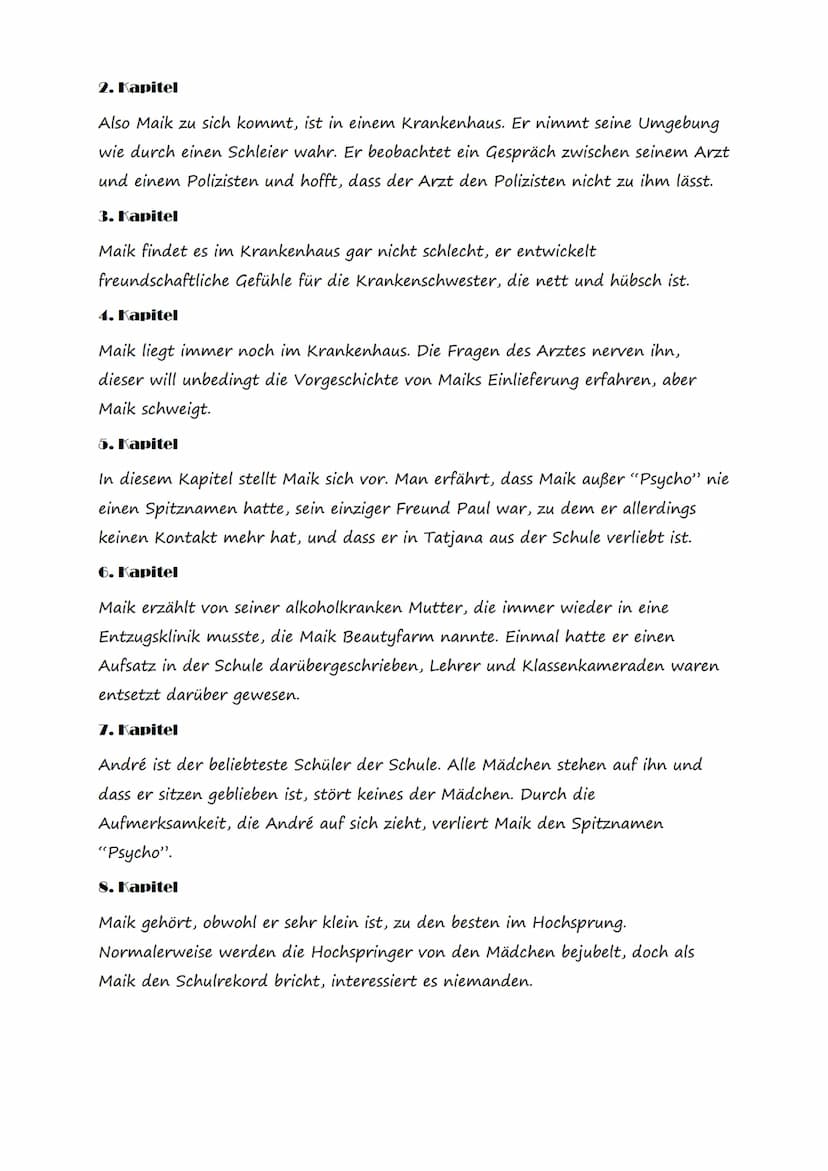 „Tschick
Wolfgang Herrndorf
Inhalt
Inhalt
Der Roman ,,Tschick" von Wolfgang Herrndorf,
veröffentlicht 2010. Handelt von den Erlebnissen
1. K