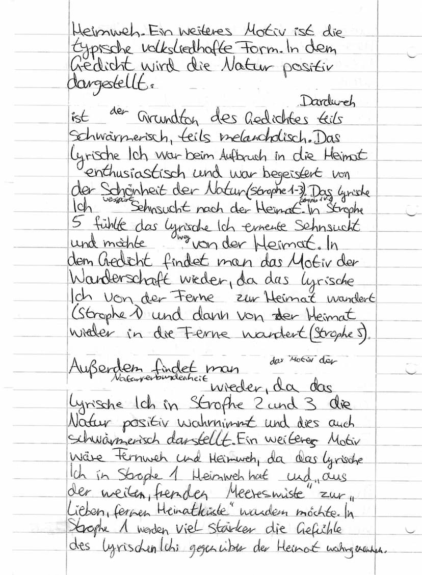Das Gedicht Wandel der Sehnsucht" von.
Wikolaus Lenau stannt aus dem Jahr 1832
lund
beschäftigt sich mit dem
Zusammenspiel von Fernweh und H