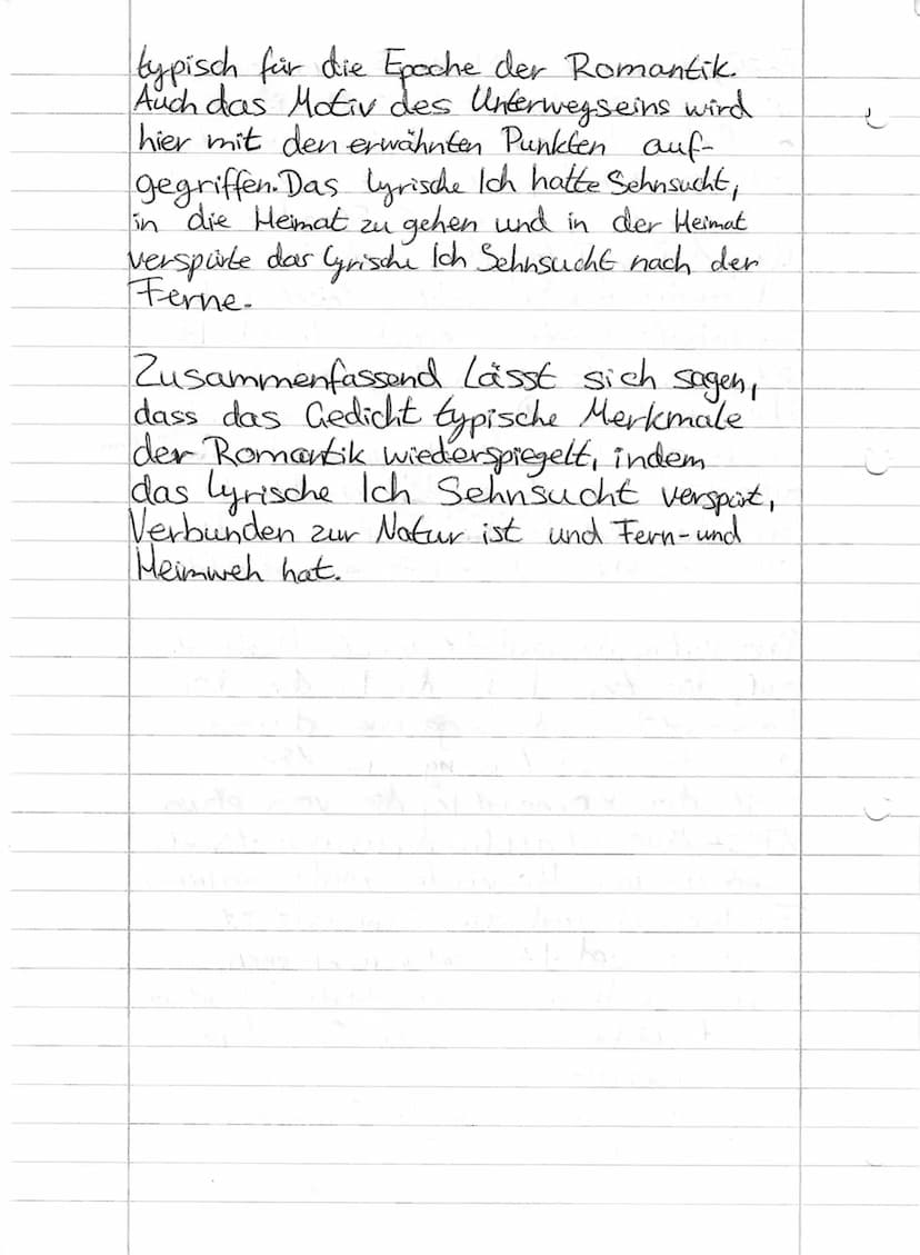 Das Gedicht Wandel der Sehnsucht" von.
Wikolaus Lenau stannt aus dem Jahr 1832
lund
beschäftigt sich mit dem
Zusammenspiel von Fernweh und H