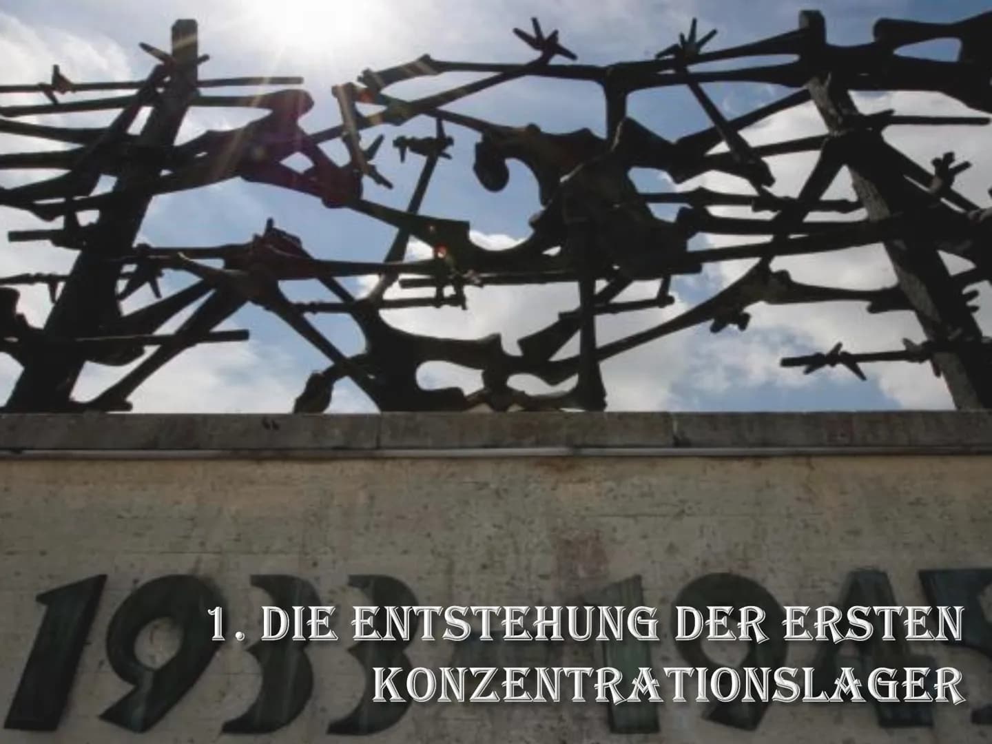 Geschichte
Referate: Konzentrationslager
Gliederung:
1. Die Entstehung der ersten Konzentrationslager
- Was waren Konzentrationslager?
- Wer