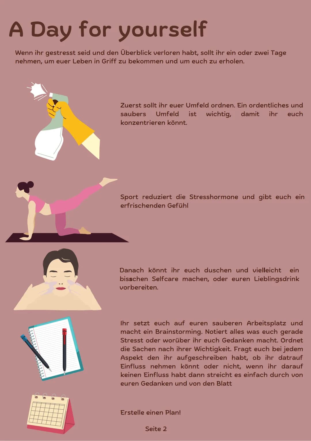 Das Lernen
ме
leichter gemacht Inhalt
1. Warum lerne ich?
2. A day for yourself
3. Ein Lernplan erstellen
4. random Tipps
5. Youtube Kanäle

