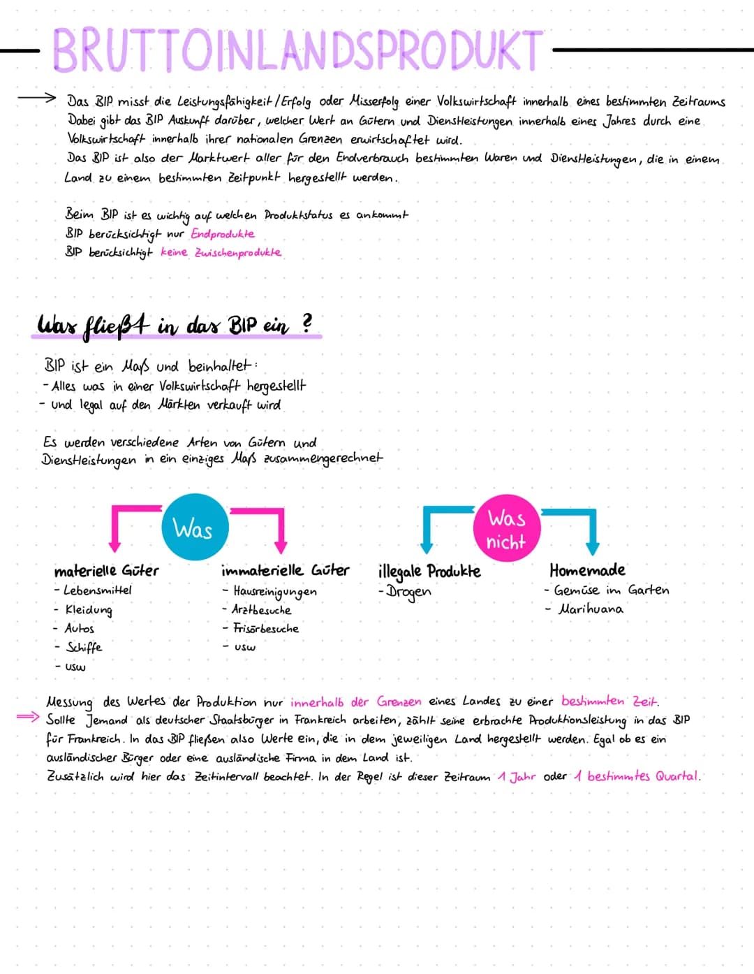 BRUTTOINLANDSPRODUKT
Das BIP misst die Leistungsfähigkeit / Erfolg oder Misserfolg einer Volkswirtschaft innerhalb eines bestimmten Zeitraum