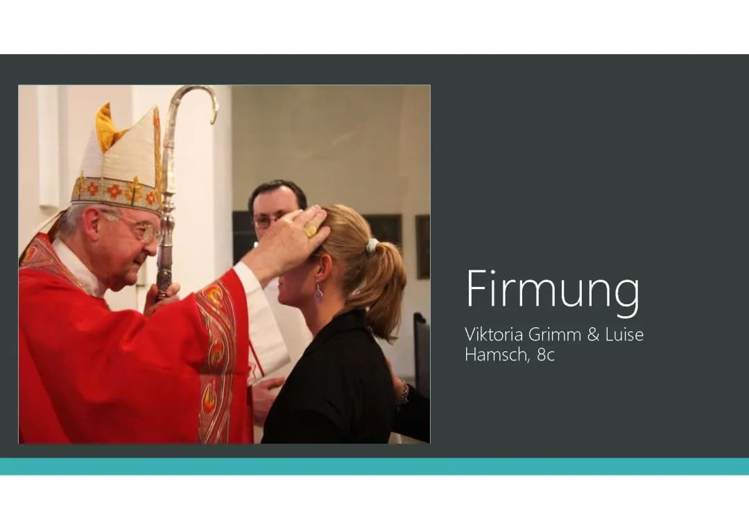 Firmung in der katholischen Kirche