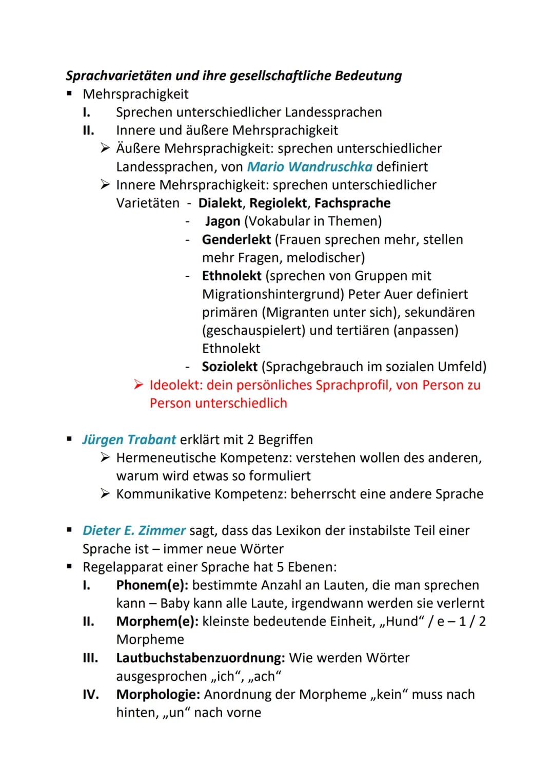 Deutsch Lk - Vorbereitung Abi 23
Inhaltsfeld Sprache
Spracherwerbsmodelle und -theorien
Phylogenese - wie lernt der Mensch die Sprache bzw. 