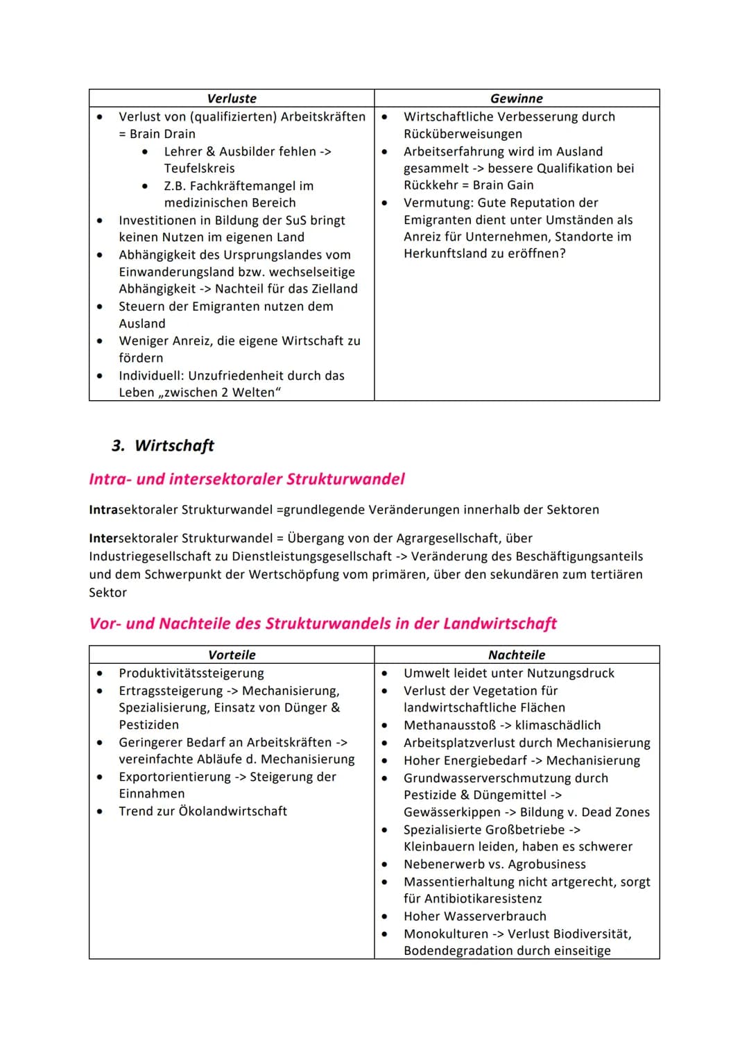 1. Naturraum
Erdkunde Abiturzusammenfassung
Klimawandelfolgen
ökologisch
Habitat-Verlust & Verlust Futter
Verlust der Biodiversität &
●
Arte