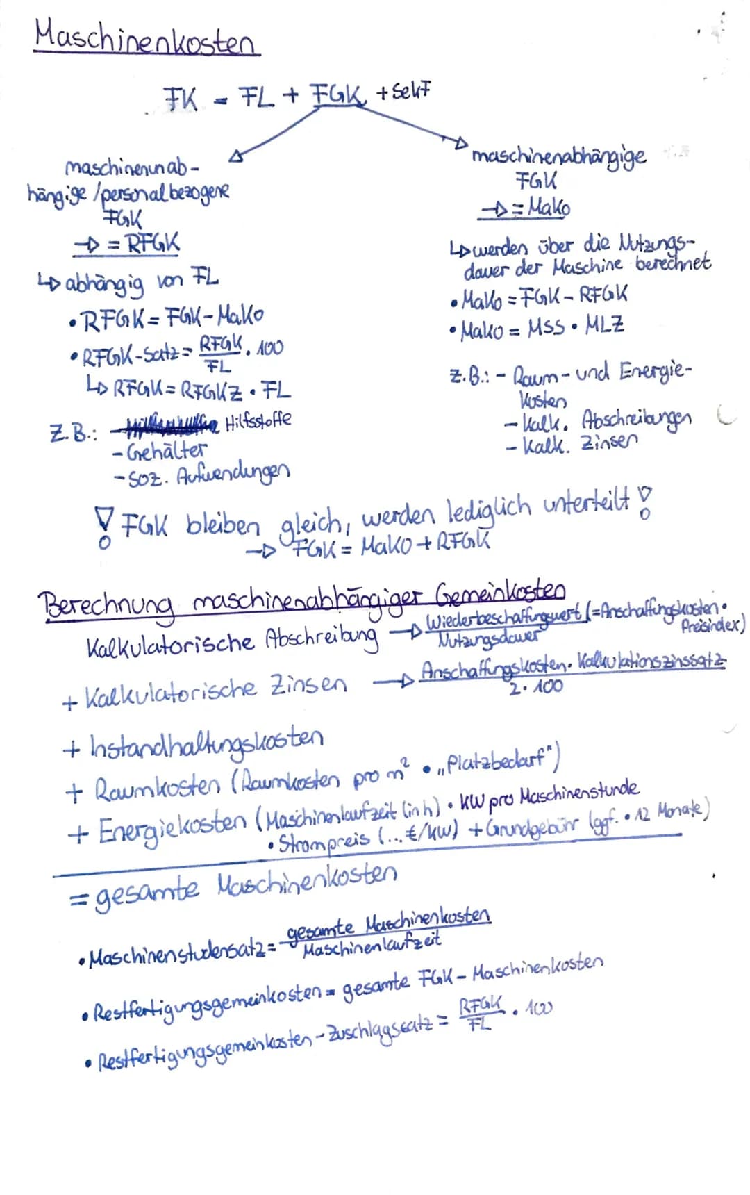 IBV-Schulaufgabe.
I. Voll kostenrechnung
Einteilung der Kosten
Einzel kosten
→→ Kosten, die dem Kostenträger
(Produkt) direkt zugerechnet.
w