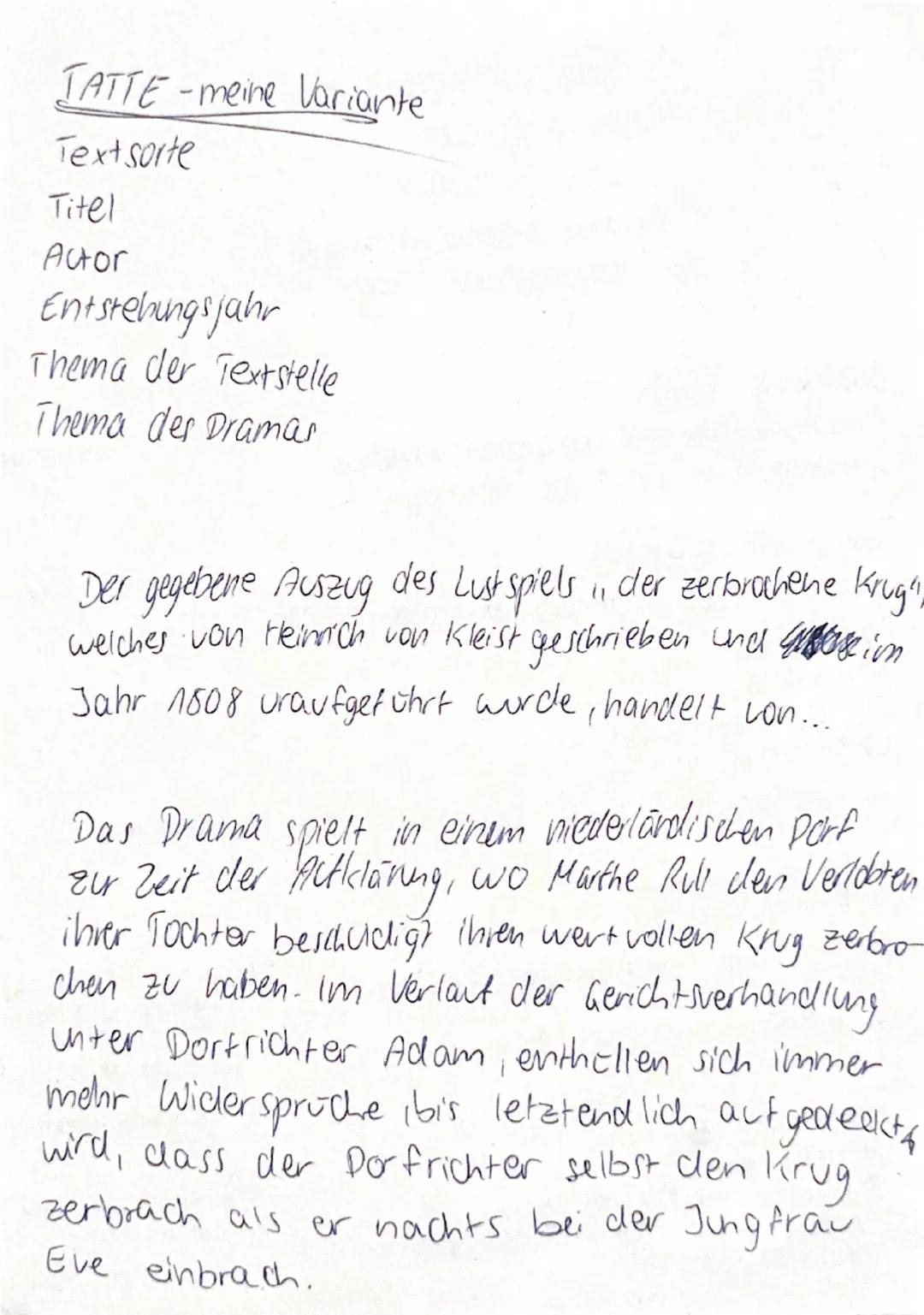 Probeklausur
Deutsch Grundkurs

Textsorte
Titel
Altor
Entstehungs jahr
Thema der Textstelle

Thema des Dramas.

Thema: Seenenanalyse Lektore