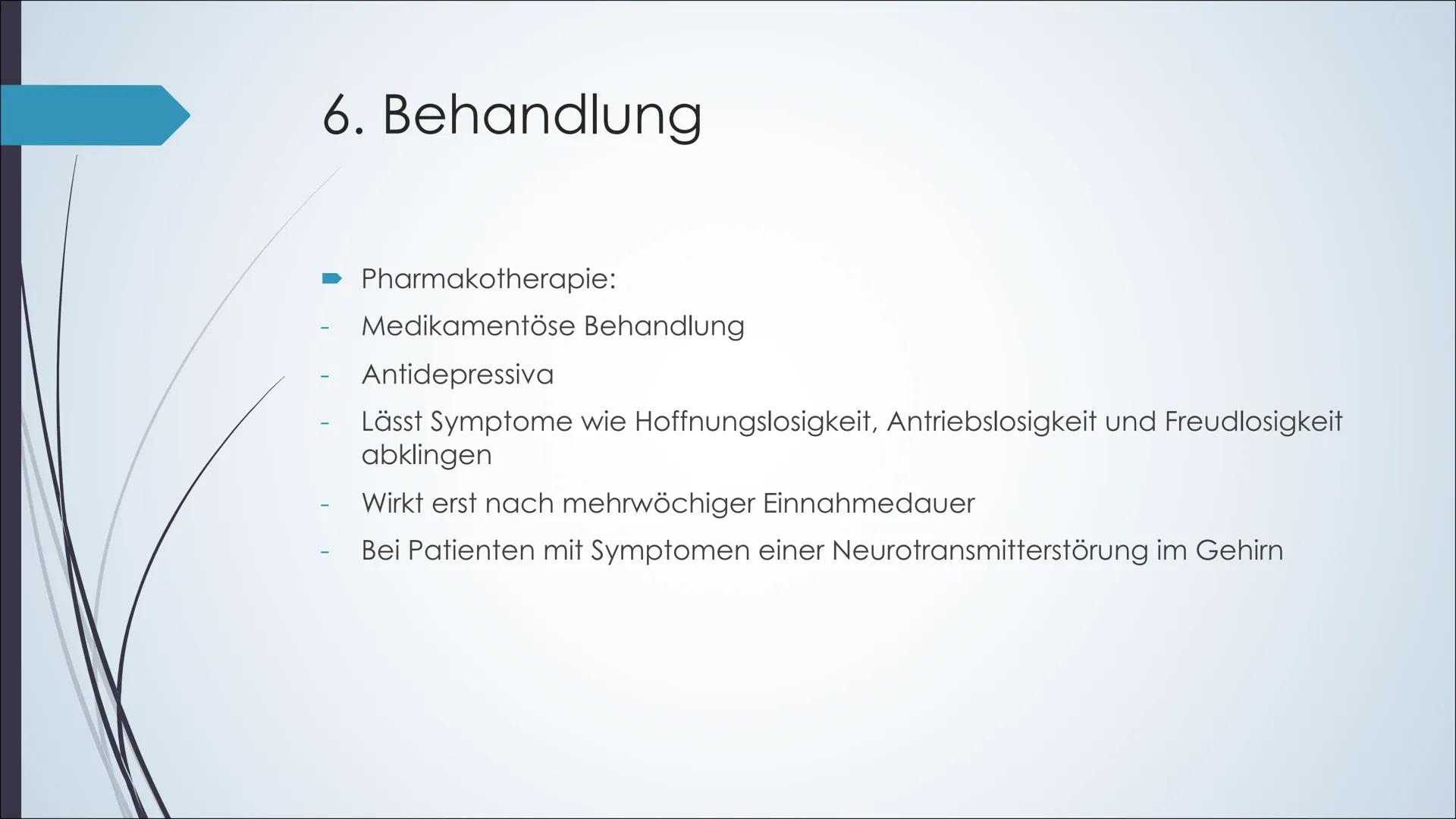 Depressionen Was ist eine Depression?:
●
Symptome:
Hauptsymptome:
●
Körperliche Symptome:
•
Ist eine krankhafte psychische Störung, die mit 