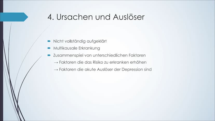 Depressionen Was ist eine Depression?:
●
Symptome:
Hauptsymptome:
●
Körperliche Symptome:
•
Ist eine krankhafte psychische Störung, die mit 