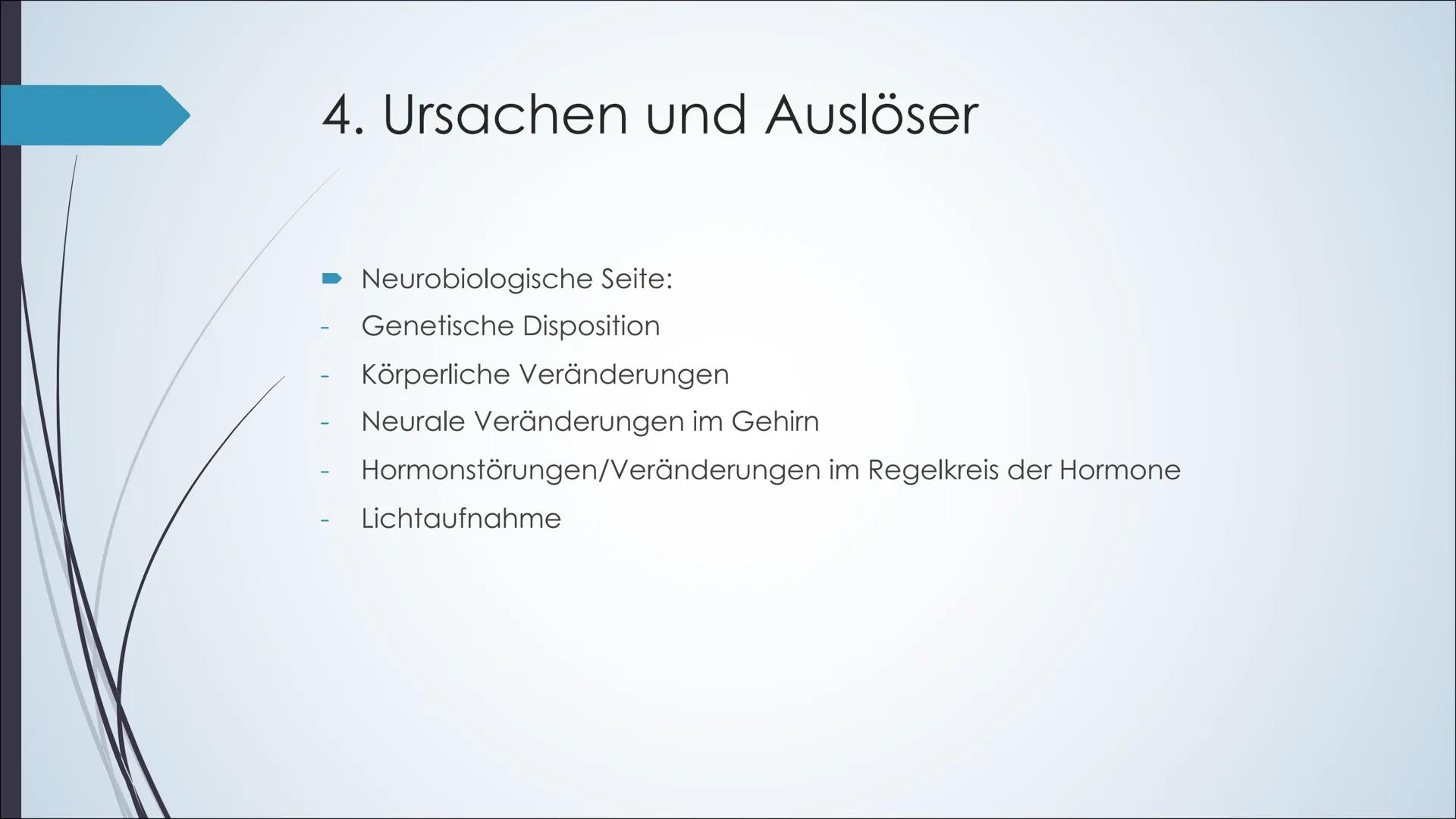 Depressionen Was ist eine Depression?:
●
Symptome:
Hauptsymptome:
●
Körperliche Symptome:
•
Ist eine krankhafte psychische Störung, die mit 