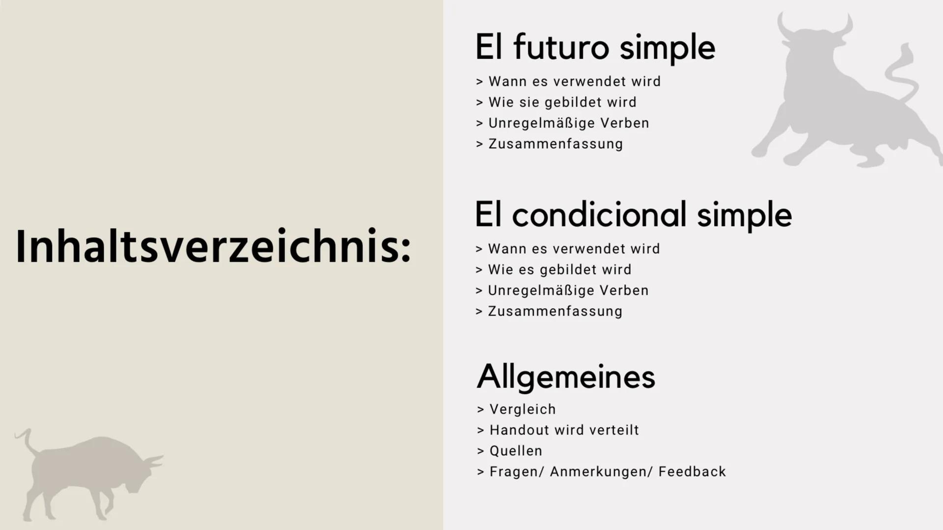 22. JUNIO 2021

El futuro simple y el condicional simple

HERR DRÖGE
SPANISCH
SCHULJAHR 20/21
ISRA DENIZ Inhaltsverzeichnis:

El futuro simp