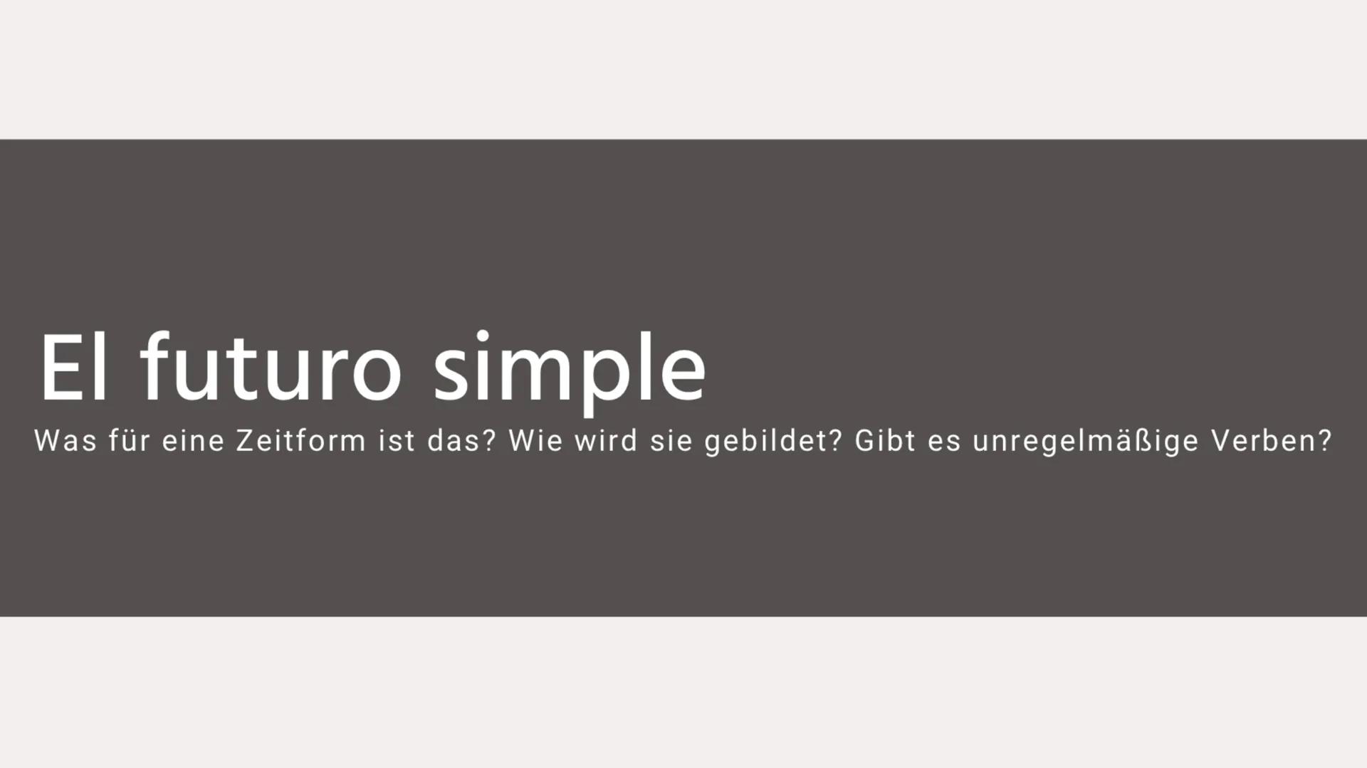 22. JUNIO 2021

El futuro simple y el condicional simple

HERR DRÖGE
SPANISCH
SCHULJAHR 20/21
ISRA DENIZ Inhaltsverzeichnis:

El futuro simp
