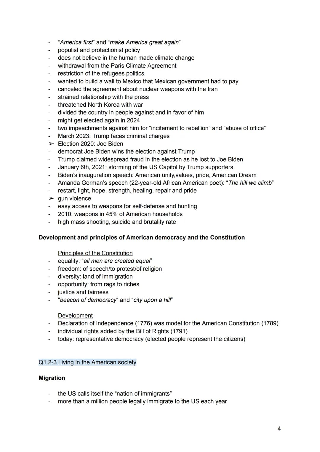 Abi Lernzettel - Englisch
Q1.1 The USA - the formation of a nation
Landmarks of American history
1492: discovery of America by Christopher C