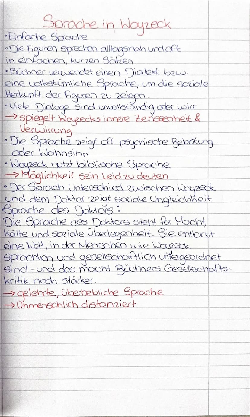 # Woyzeck

- Soldat und Gelegenheitsarbeiter der untersten Stufe des Bewusstseins
- Machtlos, er lässt alles über sich ergehen
- Panische Be