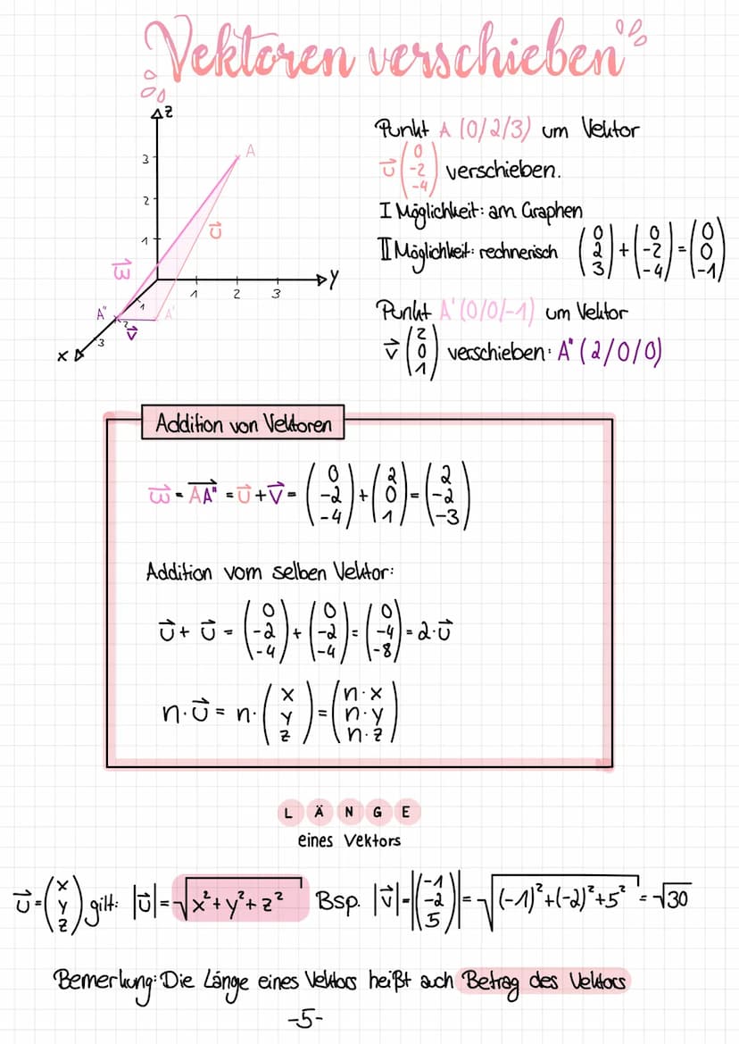 42
AB
A A
A
Gegenvektor
Die Pfeile des Gegenvelitors sind
gleich lang und parallel, aber sie
zeigen in die ander Richtung
B B
2
AB=4
BA
B
→ 