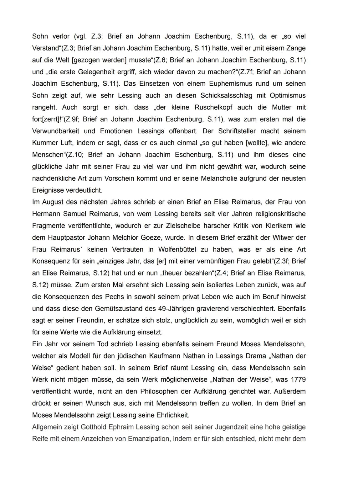 
<p>Gotthold Ephraim Lessing, ein bedeutender Vertreter der Aufklärung, wurde am 22. Januar 1729 in Kamenz geboren und verstarb am 15. Febru