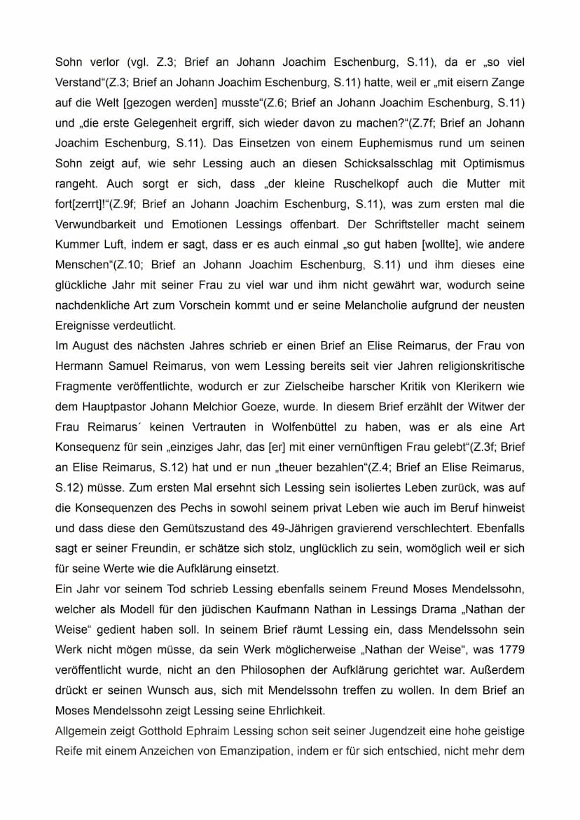 
<p>Gotthold Ephraim Lessing, ein bedeutender Vertreter der Aufklärung, wurde am 22. Januar 1729 in Kamenz geboren und verstarb am 15. Febru