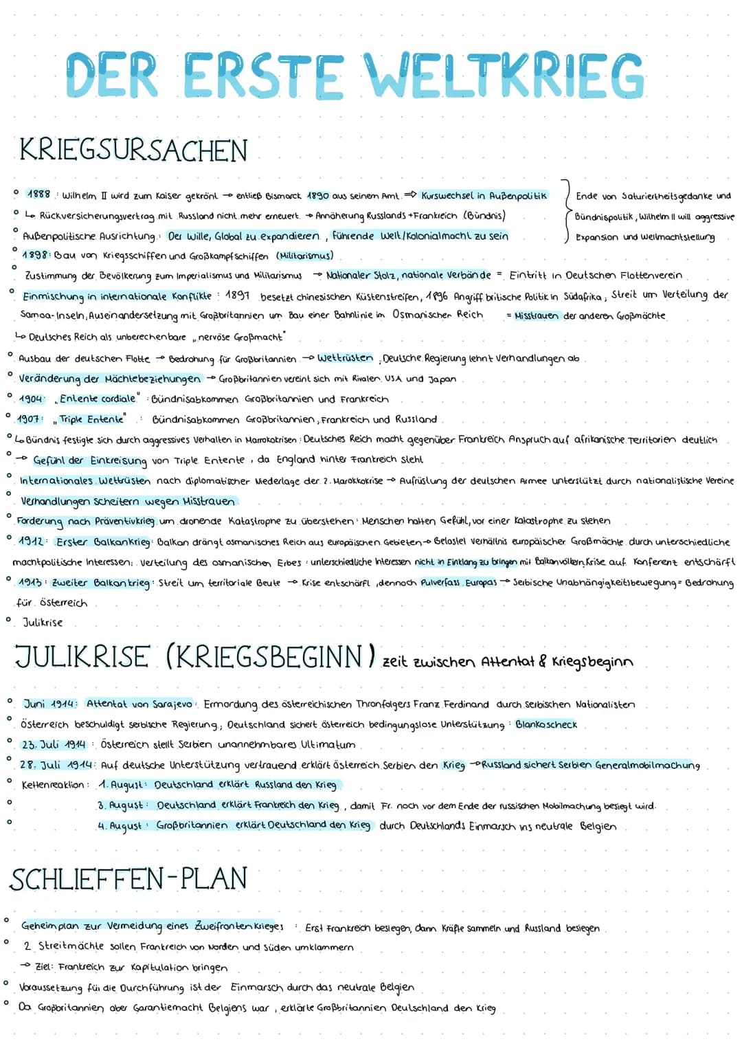 Erster Weltkrieg 