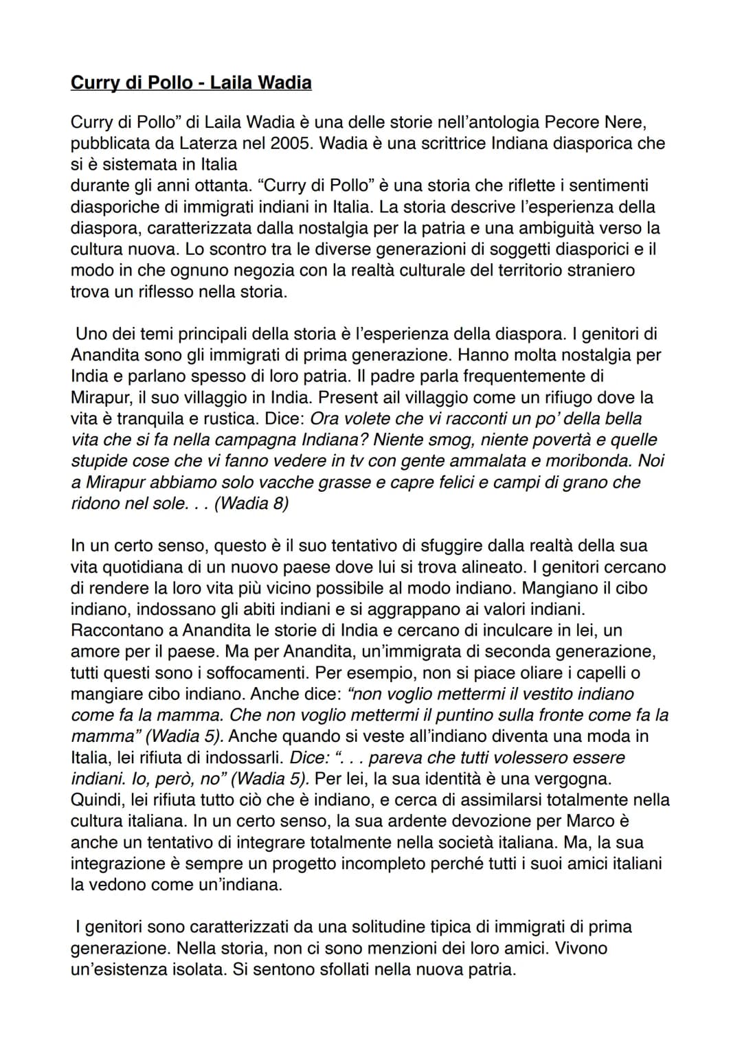 Anandita
vorebbe essere orfana
vuole un bene da matti a suoi genitori
➤ vorebbe essere diversa -> per lei normale: Vuole andare in discoteca