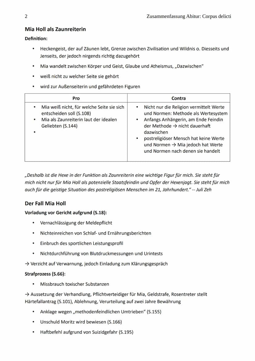 1
Abitur Corpus delicti
Zusammenfassung Corpus delicti
Werkdaten
1
Autorin:
Erscheinungsjahr:
Gattung:
Epoche:
2
Zusammenfassung
→ siehe Bla