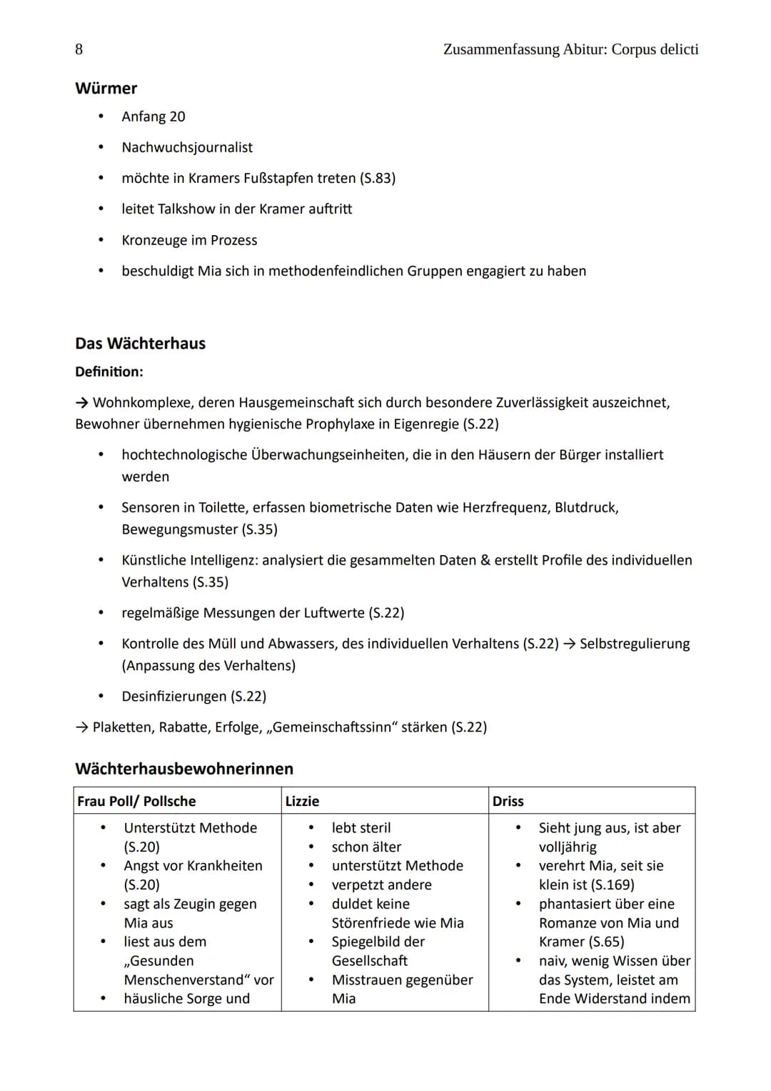 1
Abitur Corpus delicti
Zusammenfassung Corpus delicti
Werkdaten
1
Autorin:
Erscheinungsjahr:
Gattung:
Epoche:
2
Zusammenfassung
→ siehe Bla