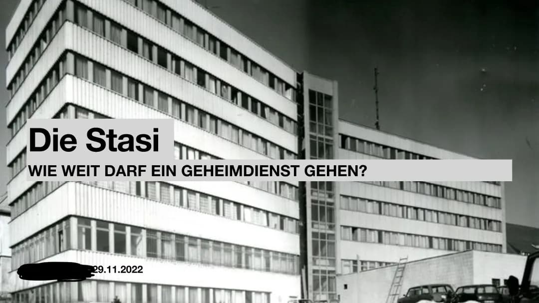 Stasi / Staatssicherheit der DDR / MfS