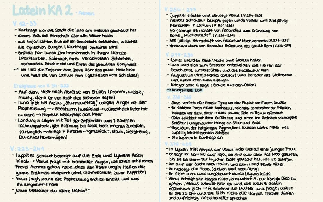 Vergil Aeneis Buch 1: Zusammenfassung, Übersetzung und Lateinischer Text