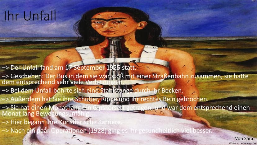 Frida Kahlo
von Sara und Sina
"Diosos Foto" von Unbekannter Autor ist lizenziert comi
CC BY → Steckbrief
→ Lebenslauf
→ Ihr Unfall
Gliederun