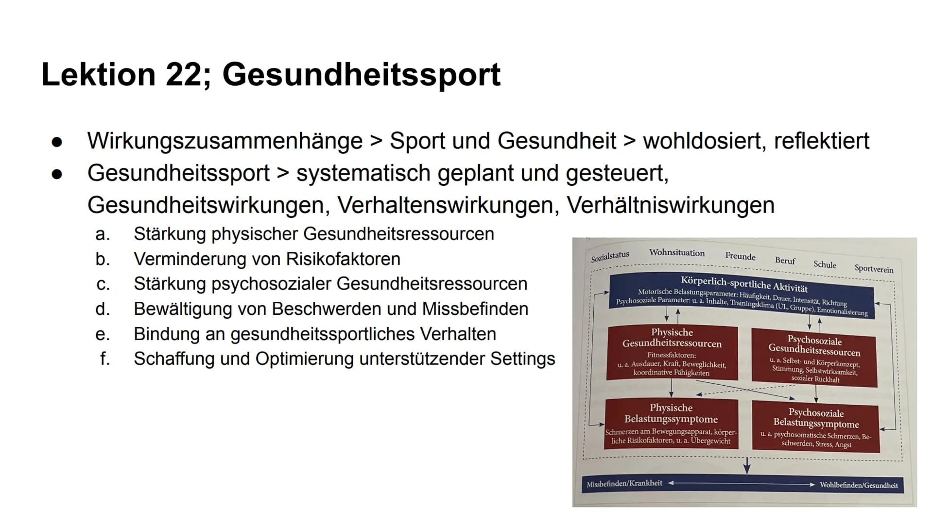 Gesundheit VI
Von Edmund, Miguel und Mira Inhaltsverzeichnis
Lektion 21: Gesundheitsbegriff
Risikofaktorenmodell
Salutogenesemodell
SAR-Mode