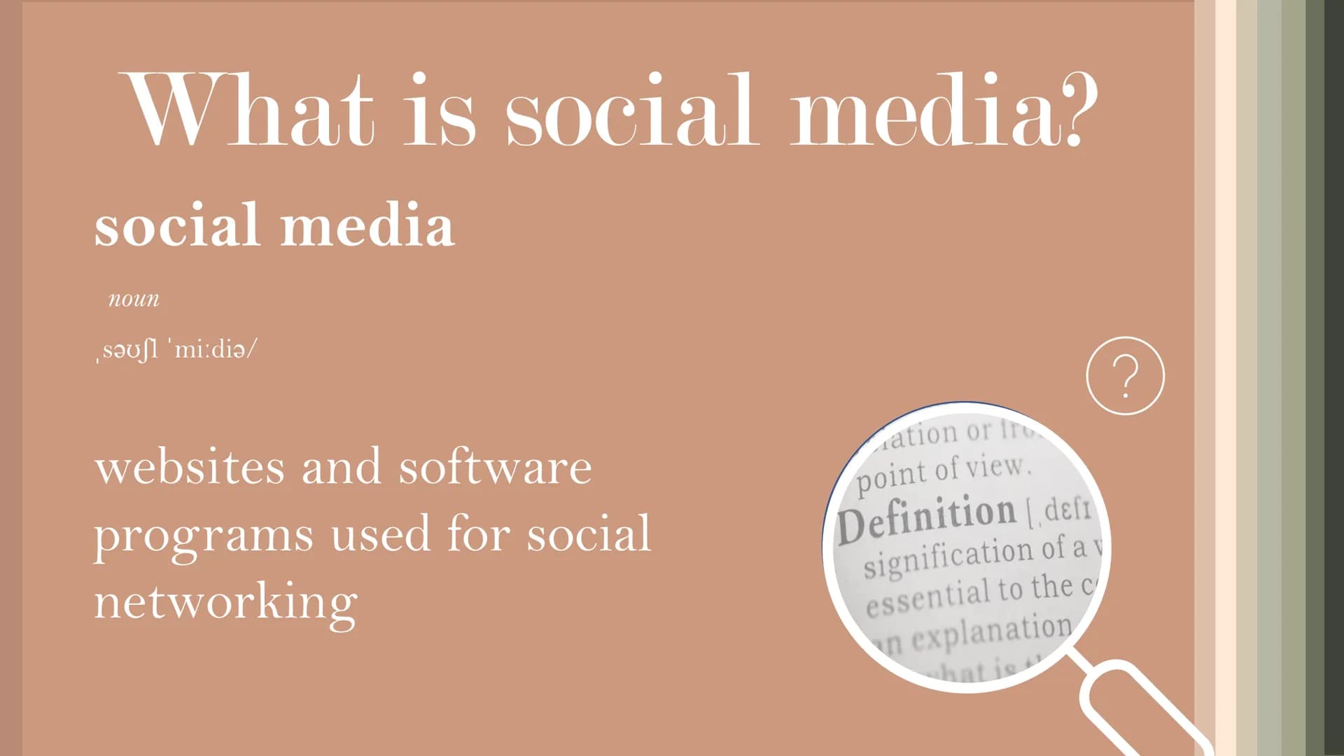 THE HUMAN PSYCHE
AND SOCIAL MEDIA -
HOW SOCIAL MEDIA
IMPACTS OUR LIVES STRUCTURE
What is social media?
• Social Media in numbers
Buying beha