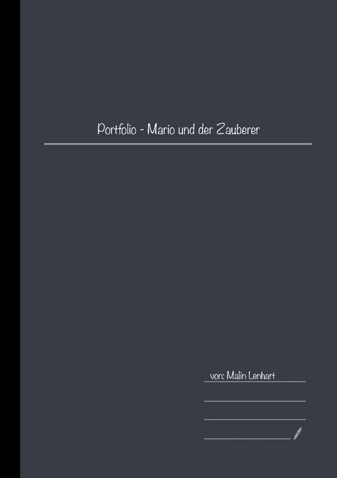 Mario und der Zauberer: Zusammenfassung und Analyse für deine Klausur