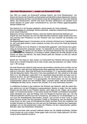 Know Analyse zu „Der frohe Wandersmann“ von Joseph von Eichendorff thumbnail