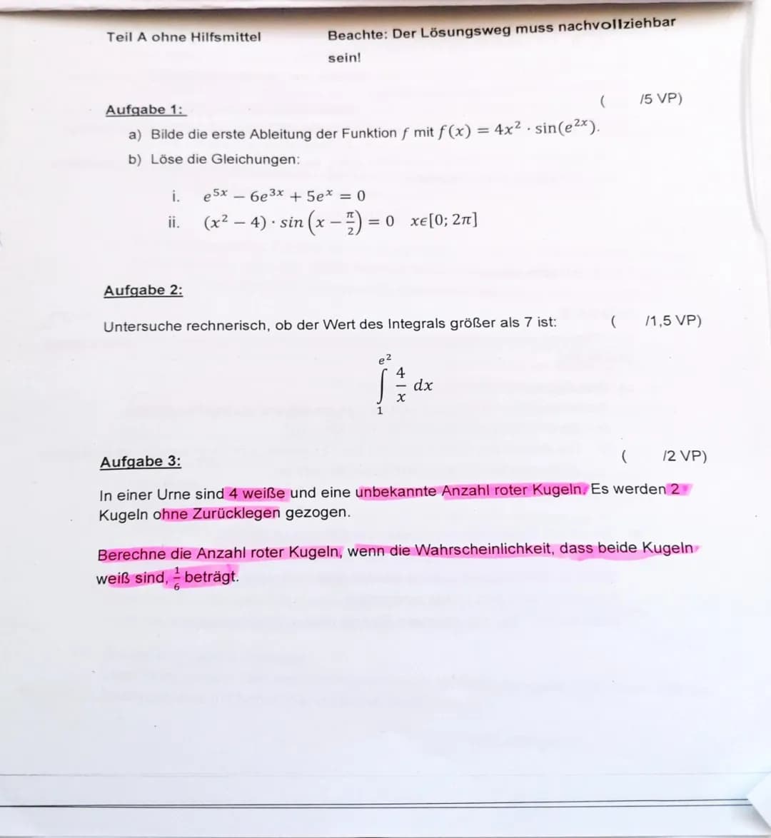 Spielerisch Wahrscheinlichkeiten und Sinus lernen: Ziehen, Ableiten und Integrieren einfach gemacht!