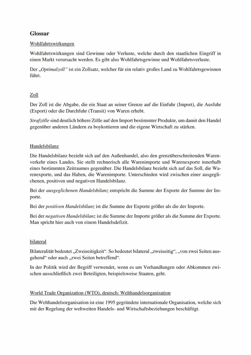 Der Protektionismus
Der Protektionismus ist eine Form der Außenhandelspolitik. Er umfasst jegliche Maßnahmen
in Form von Handelshemmnissen, 