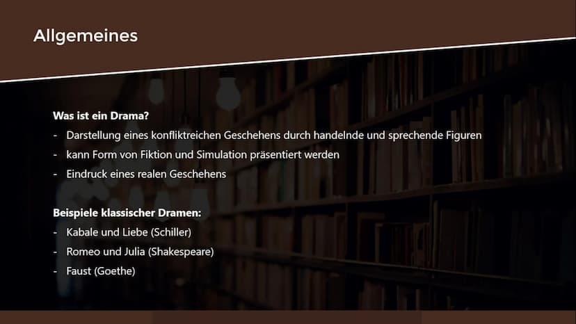 L
Aufbau eines klassischen Dramas
Friedrich Schiller
Maria Stuart
Reclam Allgemeines
Was ist ein Drama?
Darstellung eines konfliktreichen Ge